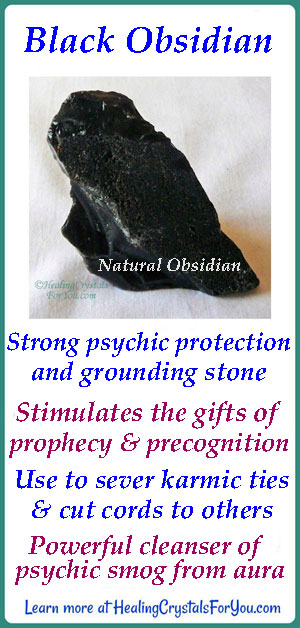 meaning of black obsidian stone