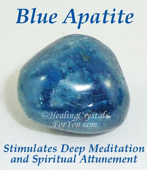 Blue Apatite Crystal Stone Rack Healing Crystals Yoga Reiki Meditation 3  ZENDA
