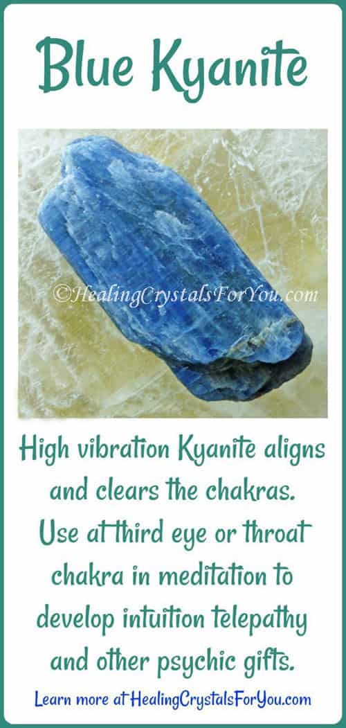 Blue Kyanite Is High Vibration, Aligns & Clears Chakras Calming Energy
