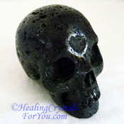 Lava Stone Basinite Skull