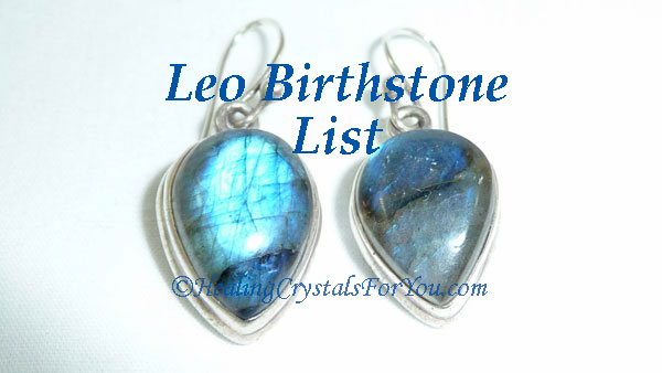 Leo Birthstone List of Birthstones Uses & Meanings: 23 July to 22 Aug