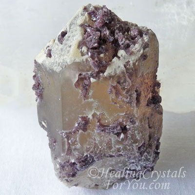 Lepidolite in and on quartz