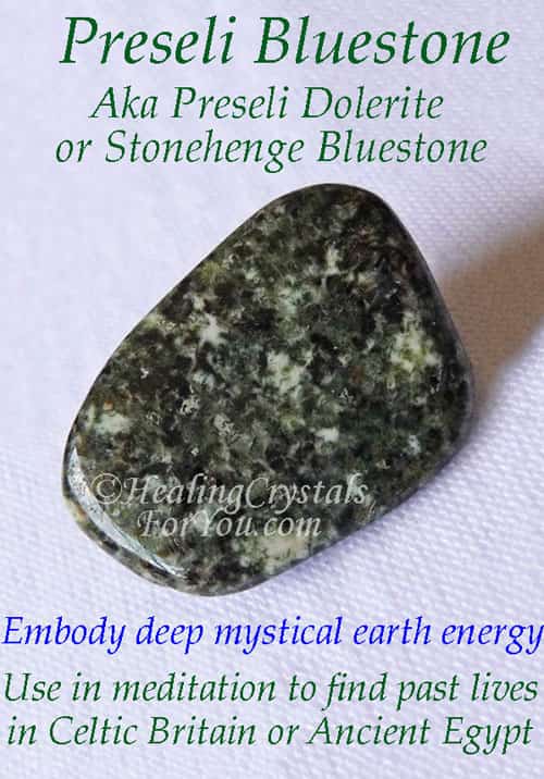 Stonehenge Preseli Bluestone: Embody Strong Shamanic Merlin Energy