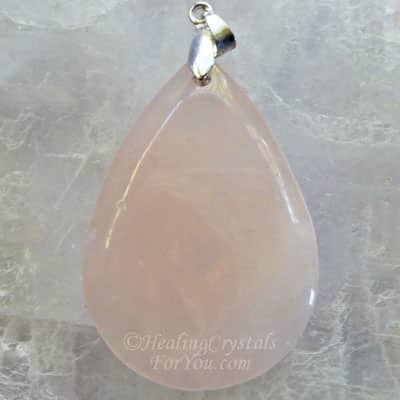 quartz rose crystal birthstone healing cancer crystals pendant meaning july