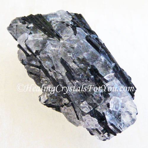 Black tourmaline and clear quartz deals together