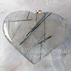 quartz tourmilated pendant tourmaline crystals healing tourmalated aka energy