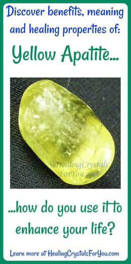 Yellow Apatite Meaning & Use: Enhances Weight Loss & Self Confidence